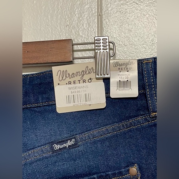 Wrangler Retro Denim Shorts Size 15/33 NWT - Picture 5 of 5